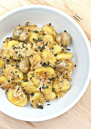 Une photo de Gnocchis aux rillettes de poulet