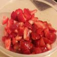 Sweet strawberry topping