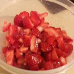 A picture of Sweet strawberry topping.