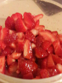 A picture of Sweet strawberry topping.