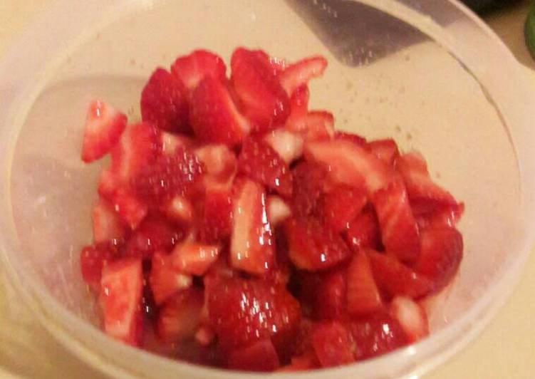 Easiest Way to Make Homemade Sweet strawberry topping