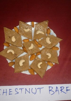 A picture of Chestnut Barfi.