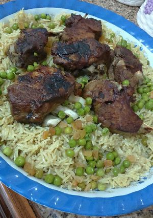 صورة لوصفة الارز الكشميري باللحم المحمر 🍖🍖