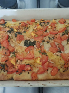 A picture of Foccacia bread.