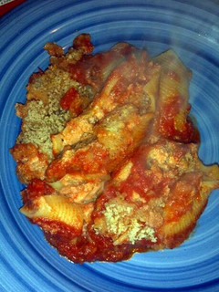 A picture of Stuffed Shells.