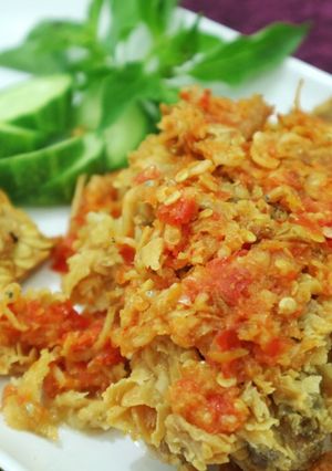 Foto resep Ayam Geprek Teri
