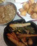 Tenderloin Pork in Mustard Sauce and Roast Veg