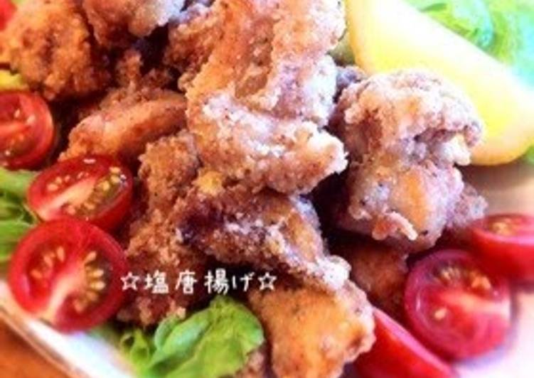 Salt Flavored Chicken Karaage (Deep-fried Chicken)