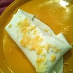 A picture of Karry 's snack time burrito.