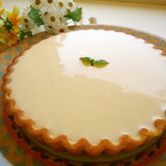 A picture of Easy Yogurt No-Bake Cheesecake.
