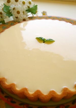 A picture of Easy Yogurt No-Bake Cheesecake.