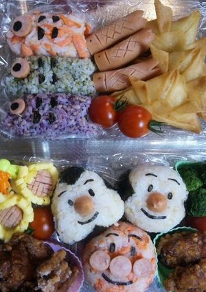 A picture of Children's Day or Cherry-Blossom Viewing Bento Box.