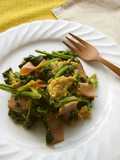 Spinach and Ham with Eggs