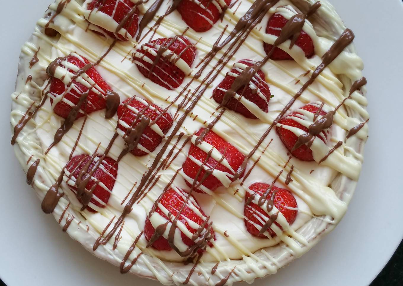 Easy Strawberry & Chocolate Tart