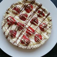 A picture of Easy Strawberry & Chocolate Tart.