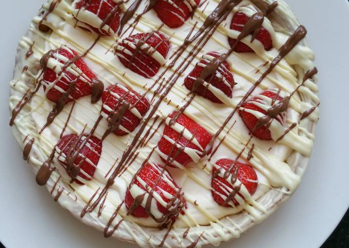 Easy Strawberry & Chocolate Tart