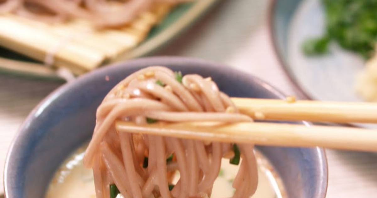 Cold Soba Noodles with Soy Milk Sauce Recipe by cookpad.japan Cookpad