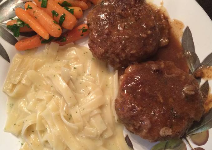 Mini Breaded Meatloafs In Gravy