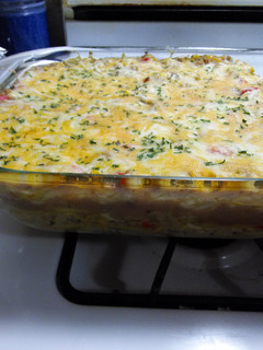 A picture of Sarah's Mexican Fiesta Casserole!.