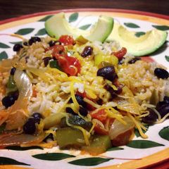A picture of High Protein Pound Shredding Vegetarian Mexican Skillet.