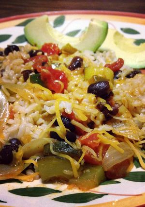 A picture of High Protein Pound Shredding Vegetarian Mexican Skillet.