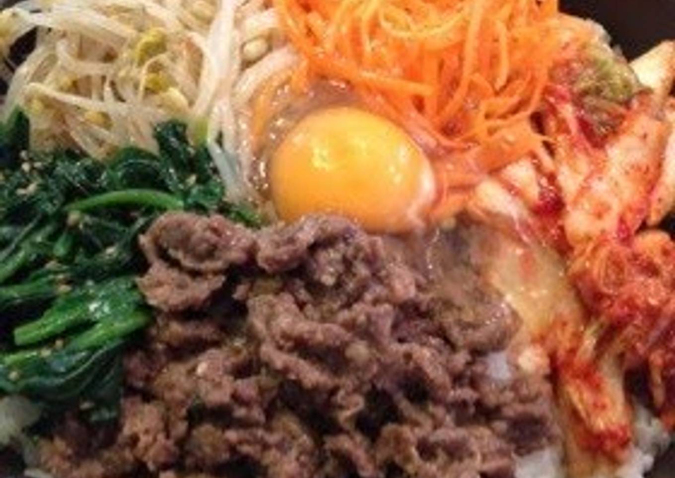 Addictive Bibimbap Made in a Frying Pan