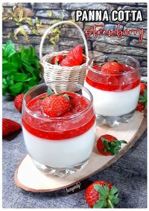 Foto resep Panna cotta strawberry