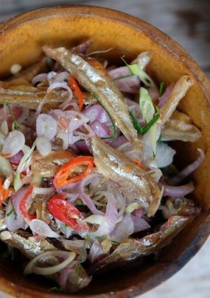 Foto resep Sambal bawang teri mentah