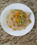 Quesadillas de flores de calabaza con guacamole