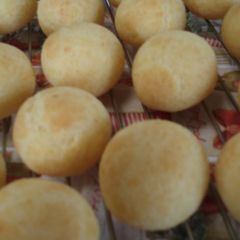 Pao De Queijo Made with Joshinko A picture of Pao De Queijo Made with Joshinko.