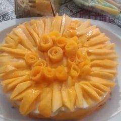 Mango cheesecake A picture of Mango cheesecake.