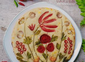Foto resep Focaccia garden (Focaccia Bread Art)