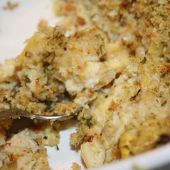 A picture of Gremolata Squash Casserole.