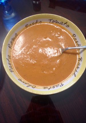 A picture of Pumpkin Soup.