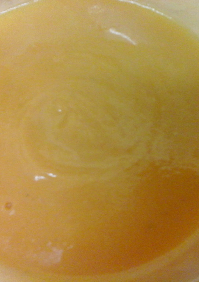 A picture of Carrot and coriander soup with a twist.