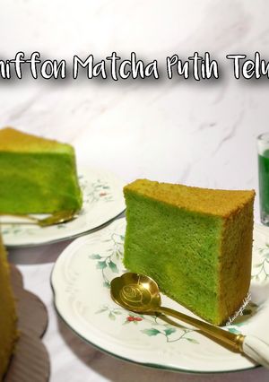 Foto resep Chiffon Matcha Putih Telur