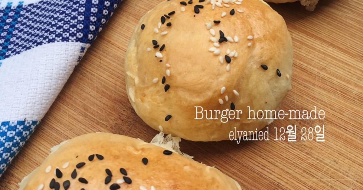 Resep Roti Burger Homemade Oleh Elyanied - Cookpad