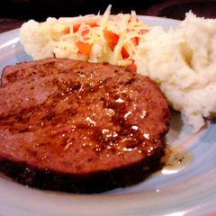 A picture of Heathers' Coffee Glazed Meatloaf.