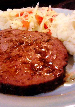 A picture of Heathers' Coffee Glazed Meatloaf.