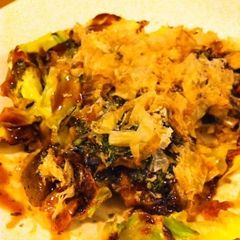 A picture of Konnyaku Okonomiyaki.