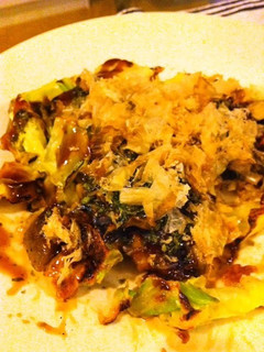 A picture of Konnyaku Okonomiyaki.
