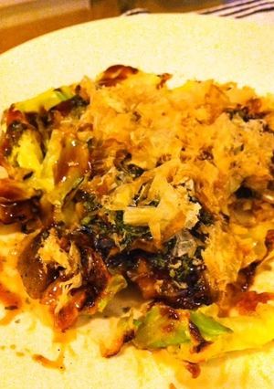A picture of Konnyaku Okonomiyaki.