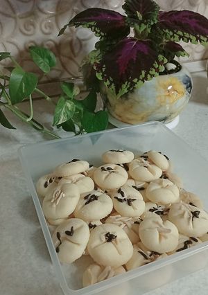 عکسی از دستور کوکی یا شیرینی ساده بدون تخم مرغ