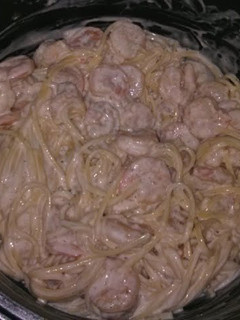 A picture of Shrimp pasta.