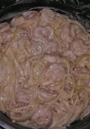 A picture of Shrimp pasta.