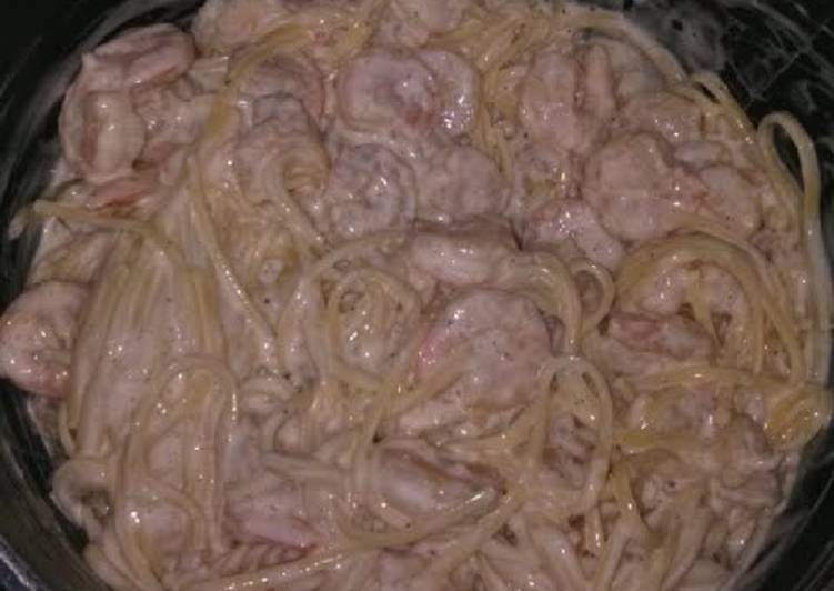 Simple Way to Prepare Super Quick Homemade Shrimp pasta