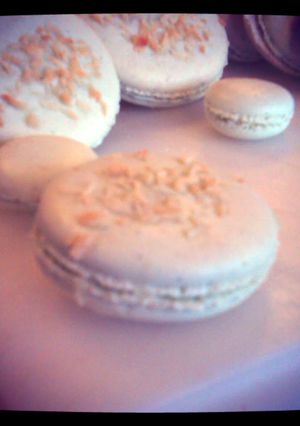 A picture of Pistachio Macaroons.