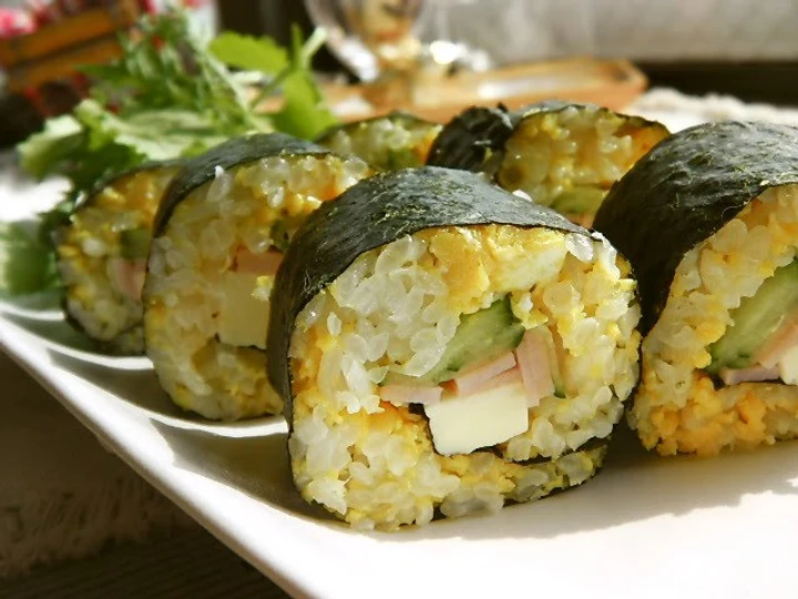 Easy Ways Prepare|Recipe} Luxurious Spring Hanami Bento Nori Seaweed Rolls the Delicious