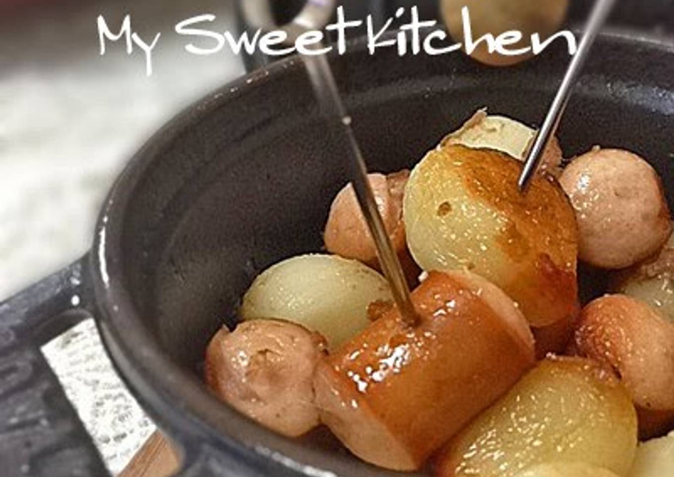 Steamed Garlic in a Staub Pan