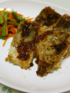 A picture of Easy Horse Mackerel Breaded with Mayo and Panko.